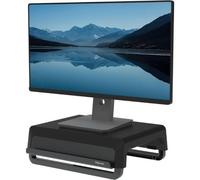Fellowes Breyta™ - Soporte para monitor, 100% reciclable, para el hogar y la oficina. Elevador para monitor con 3 ajustes de altura, ergonómico y portátil, Negro