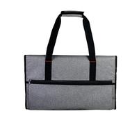 Soporte para monitor, funda de transporte impermeable para monitor, protector de pantalla ajustable, cubierta antipolvo para monitor con múltiples bolsillos con cremallera, organizador de monitor para