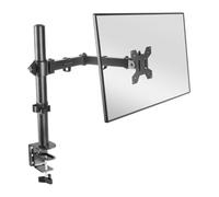 Mars Gaming MARM1, Soporte de Monitor de Brazo para Pantallas hasta 32”, Articulado y Regulable en Altura, Estructura Robusta, Compatible con VESA75 y VESA100, Negro