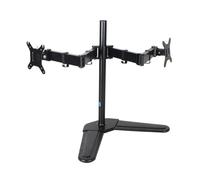 Soporte para monitor para 2 monitores, soporte doble de acero resistente para monitores de 10 a 32 pulgadas de 17.6 libras por brazo