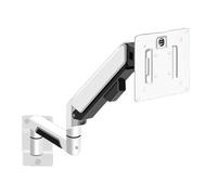 Soporte para monitor, se adapta a pantallas de 10 a 32 pulgadas dentro de 20 libras, soporte de pared para monitor único, brazo de monitor de resorte de gas de movimiento completo con soporte, soporte
