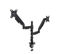 TooQ Soporte de mesa para 2 monitores DB1533TNR-B 17–32" Giratorio Inclinable hasta 9 kg Negro
