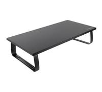 Soporte elevador tooq de madera para monitores negro