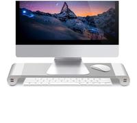 Soporte para monitor USB, almacenamiento de escritorio, soporte para computadora, soporte para computadora portátil, almacenamiento para teclado, escritorio, almacenamiento de escritorio, carga 25 kg