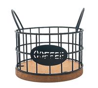 Soporte para monodosis de café, recipiente para cápsulas de café, accesorios de barra de café, cesta de café de metal, organizador para encimera de cocina A