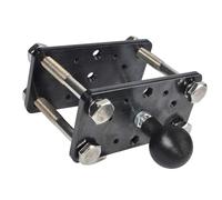 Soporte para Montacargas y Vehículos de Almacén - Bracket de Acero Resistente con Adaptador de Bola de 25 mm Accesorio para Montacargas Compatible con Brazos de Doble Socket Tamaño B de RAM Mounts