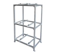 Soporte para Montaje del Aire acondicionadoSoporte de Suelo de Tres Niveles para Sistemas de Bomba de Calor de Aire Acondicionado minisplit, Soporte de Condensador de Alta Resistencia, Sopor