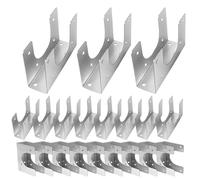 Soporte para montantes - 20 unidades de zapatos galvanizados para reparación de montantes, placa para clavos resistente al calor, apto para tubos de cables eléctricos, estructura hidráulica, edificios