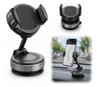 Soporte para Móvil con Ventosa para Coche, Ventosa de Vacío para Coche | Giratorio 360° brazo plegable, Soporte Magnético para Móvil para Coche ideal para teléfono celula
