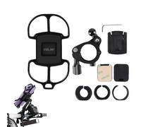 Soporte para Móvil de Moto Pinza Universal Ajustable Giratoria de 360 | Sujetador Para Manillar para Ciclismo Viajes Navegación Grabación de Video Videollamadas