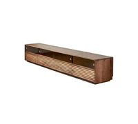 Soporte para Mueble de TV Mesa auxiliar de nogal macizo de 210 x 40 x 40 cm, mueble pequeño for salón con cajones, ideal for hoteles y salones. Gabinete de Televisión para Centro de Entretenimie