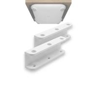 Soporte para mueble para báscula de baño compatible con Xiaomi (blanco) | Fijación horizontal, kit de 2 diapositivas, compatible con Xiaomi, Withings, Beurer, Salter, Renpho y otros