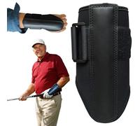 Soporte para muñeca de golf, ayuda para entrenamiento de columpio, ayuda de entrenamiento de golf con placa de acero de metal, inmovilizador de muñeca para principiantes para corregir la postura y