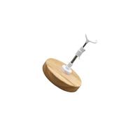 Soporte para muñecas de varios tamaños con base de madera reforzada, marco de metal y soporte de exhibición de muñecas de diseño de montaje rápido para exhibiciones Soporte para muñecas de madera