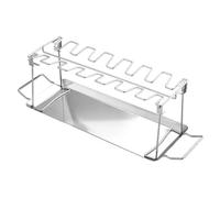 Soporte para Muslos de Pollo para Parrilla,Asador De Piernas De Pollo Para Barbacoa - Herramientas Plegables De Acero Inoxidable Para Preparación En Camping Picnic Exteriores Patio