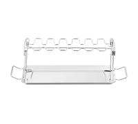 Soporte Para Muslos De Pollo Para Parrilla, Soporte Para Muslos A La Parrilla, Herramientas Plegables De Acero Inoxidable Para Preparación En Camping Picnic Exteriores Patio