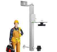 Soporte Para Nivel De Pared - Acero Inoxidable Con Altura Ajustable - Montaje en Pared Nivelado con Abrazadera - para Carpinteros Albañiles Reformas Hogar y Obra