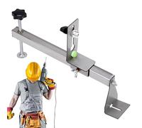 Soporte Para Nivel De Pared,Altura Ajustable y Gran Capacidad de Carga - Montaje en Pared Nivelado con Abrazadera | para Carpinteros Albañiles Reformas Hogar y Obra
