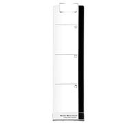 Soporte para notas adhesivas para monitor, tablero de notas de acrílico transparente para organización diaria, acabado similar al vidrio transparente, estilo minimalista, perfil extendido de 30 x 8 cm
