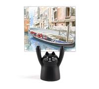 Soporte para notas con diseño de gato negro de Italia Venecia