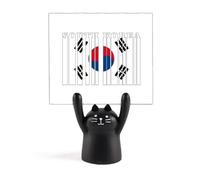 Soporte para notas de Corea del Sur, diseño de gato negro