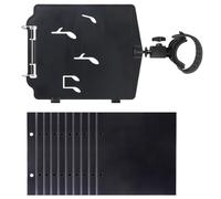 Soporte para notas musicales, resistente y ligero, 8.86 x 6.89 x 1.97 pulgadas, suministros ajustables para tocar flauta con 10 páginas para trompeta, clarinete y oboe