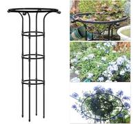 Soporte para obelisco de jardín, paraguas de hongos, plástico recubierto para plantas de tomate, plantas en maceta, flores al aire libre, 150 cm, ayuda para trepar plantas