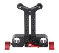 Soporte para Objetivos Largos, Aleación De Aluminio, Altura Regulable 3,5 cm, Agujero De Varilla 15 mm - Estabilidad Mejorada, Soporta hasta 2 kg, para Teleobjetivos Profesionale