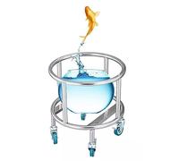 Soporte para ollas de inducción resistente, maceta rodante duradera con ruedas, versátil soporte móvil para ollas de sopa para cocina y jardín