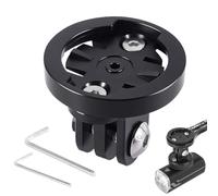Soporte para ordenador de bicicleta Gopro para Garmin Edge, 20-22 mm, adaptador combo de montaje para Garmin Edge, soporte de luz para bicicleta, compatible con cámara o faro