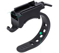 Soporte para ordenador de bicicleta para GARMIN y otros ordenadores de ciclismo con diseño de ajuste de perilla de herramientas y acolchado de goma protector para manillar (A)