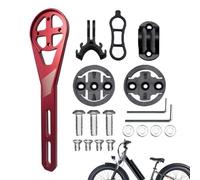 Soporte para ordenador de bicicleta, soporte extendido para bicicletas, soporte para manillar de bicicleta, para cámaras deportivas, linternas, bicicleta eléctrica, trekking, bicicleta de carreras