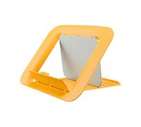 Leitz Soporte Ajustable para Portátil, Convertidor Elevador de Escritorio, Soporte Compacto para Portátil con 4 Alturas, Gama Ergo Cosy, Amarillo Cálido, 64260019