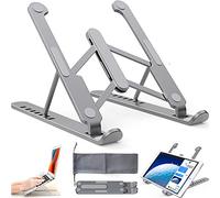 Soporte para ordenador portátil, portátil, portátil, plegable, altura ajustable, ergonómico, resistente de aleación de aluminio para tableta, MacBook, Dell, HP, Lenovo más portátiles de 10 a 17,3