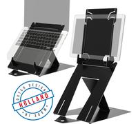 Soporte para ordenador portátil - R-GO TOOLS - Riser Duo - Ajustable - Negro - Tablet