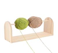 Soporte para ovillos - Soporte para ovillos de 25,4 x 12 x 15 cm | Dispensador de , contenedor para horizontales de madera, ganchillo para aficionados, aficionados, artistas, laboratorio do