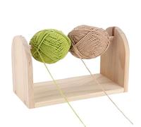 Soporte para ovillos - Soporte para ovillos de 25,4 x 12 x 15 cm | Dispensador de , contenedor para horizontales de madera, ganchillo para aficionados, aficionados, artistas, laboratorio do