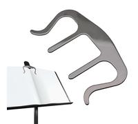 Soporte para páginas de libros, soporte de metal manos libres, clips de libro para sostener abierto, soportes de música, lectura de pianos, escuela, soporte de partituras