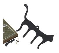 Soporte para páginas de música de gato, marcador de música de metal, clip de partituras en forma de gato para piano, guitarra, violín, bonito soporte para partituras de música para músicos, piano