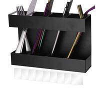 Soporte para paja, organizador de red de almacenamiento, contenedor grande, cajón de cocina, dispensador reutilizable, lavable, encimera, armario para bebidas, caja apilable, organizar, BPA