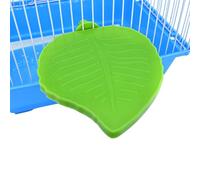Soporte para pájaros - ABS 5,12 x 4,41 pulgadas 40 g | Marco de asiento para pájaros en forma de hoja | Accesorios para cacatúas, periquitos, loros gorriones