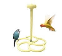 Soporte para pájaros con Molino de Viento, Juguetes Divertidos para Perca, Accesorio de Jaula giratoria con función interactiva, Juguete para Loros pequeños y medianos, Equipo de Juego de aviario con