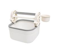 Soporte para pájaros de aleación de Aluminio con Base de Entrenamiento de poliestireno, Bandeja de desechos extraíble para guacamayos, cacatúas, Inodoro para computadora, Soporte Adicional con Molino