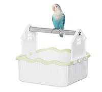 Soporte para Pájaros - Dimensiones 22,3 X 21.8 X 19.5 Cm, Soporte Portátil De Escritorio, Centro de Actividades Para Mascotas | Gimnasio Ligero De Aluminio Para Loros Para Pinzones, Periquitos