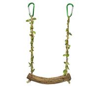 Soporte para pájaros oscilante, soporte para loros, juguetes de madera, puente colgante, jaula para pájaros, suministros para pájaros, soporte de entrenamiento