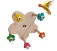 Soporte para pájaros para loros | Perchas giratorias redondas para pájaros, accesorios para mascotas, soporte giratorio para pollos, hámsteres, cacatúas, periquitos, loros, jerbos Anulely