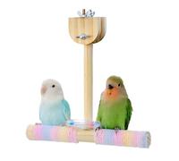 Soporte para pájaros - Percas de cuerda de algodón para pájaros, juguetes de , hamaca interactiva para conures tortolitos, periquitos, jardín, patio, balcón interior