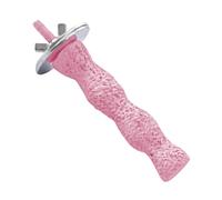 Soporte para pájaros - Soporte para jaula de pájaros Resinpet, barra de juguete para masticar, mango cómodo, diseño de superficie estructurada, entrenador interactivo para cacatúas, tortolitos