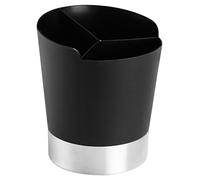 Soporte para pajita para mostrador, organizador de pajitas de acero inoxidable de 3 rejillas con orificio de drenaje, soporte para agitadores de café estable de gran capacidad para cafetería, cocina