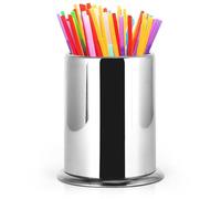 Soporte Para Pajita Para Mostrador, Soporte Para Agitadores De Café De Acero Inoxidable, Dispensador De Pajita Para Encimera, Contenedor Organizador De Pajita Para Tienda, Restaurante, Bar, Hogar, Org